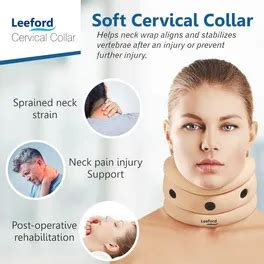 Leeford Soft Cervical Collar with Support Large, 1 Count | Uses ...