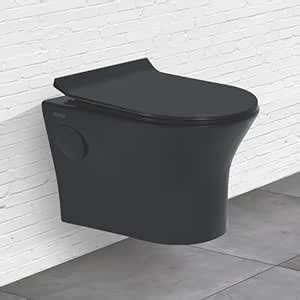 Ruhe® 19x14x14 Inches Tone Ceramic Wall-Hung Western Toilet | Commode ...