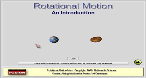Image result for Simulation of Rotational Motion
