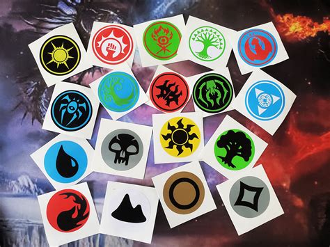 Mana & Guild Symbols MTG Decal/stickers Collection - Etsy