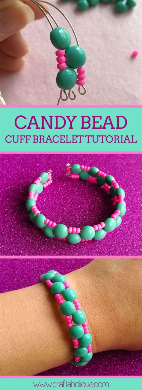 Memory Wire Beaded Cuff Bracelet Tutorial 的图像结果