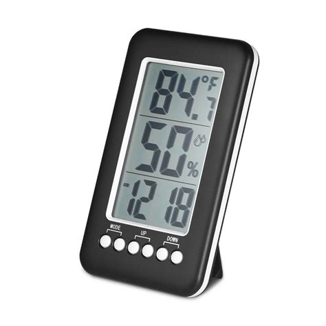 Zenuss LCD ℃/℉ Wireless Indoor Digital Thermometer Hygrometer Clock ...