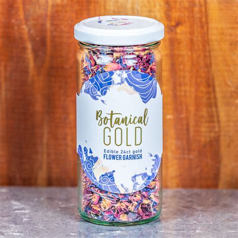 BOTANICAL EDIBLE Gold Indigo Flower Garnishes 12g - The Green Pantry