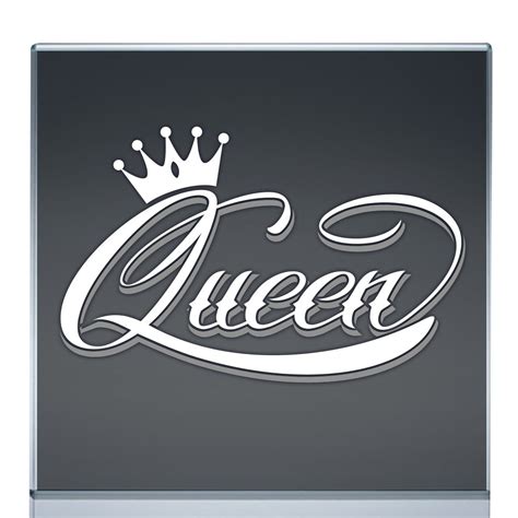 Queen Vinyl Decal with Crown Car Truck SUV Sticker | Tattoo lettering ...