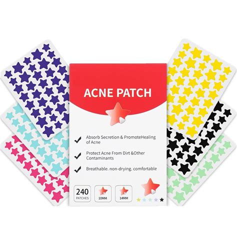 Pimple Patches for Face, Cute Star Zit Covers, Stars Hydrocolloid, For ...
