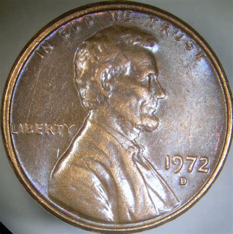 1972-D Lincoln Cent Doubled Die Obverse CONECA 2-O-I WEXLER WDDO-002 ...