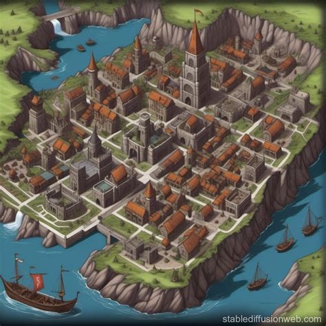 map of dnd city Prompts | Stable Diffusion Online