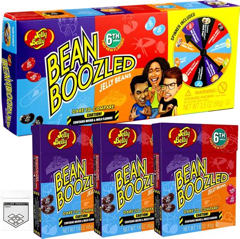 Amazon.com : Jelly Belly Bean Boozled Spinner Game and 3 Refill Packs ...