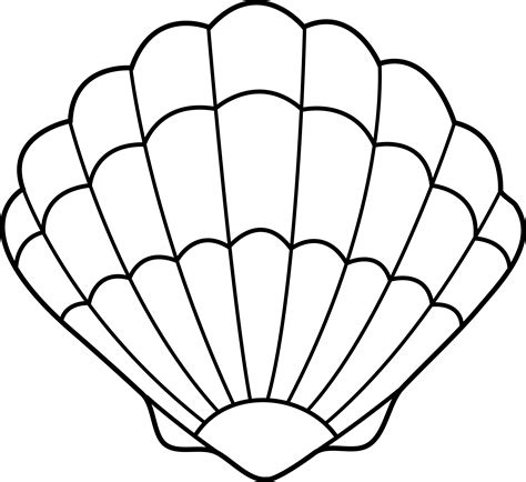 Beach Shells Coloring Pages - Coloring Home