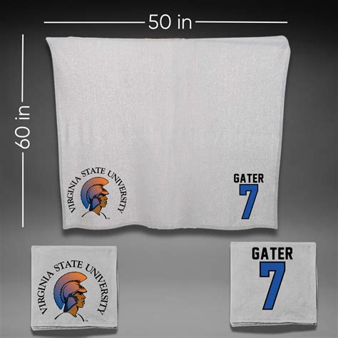 #7 LaVonte Gater | Virginia State University Football Gray Blanket