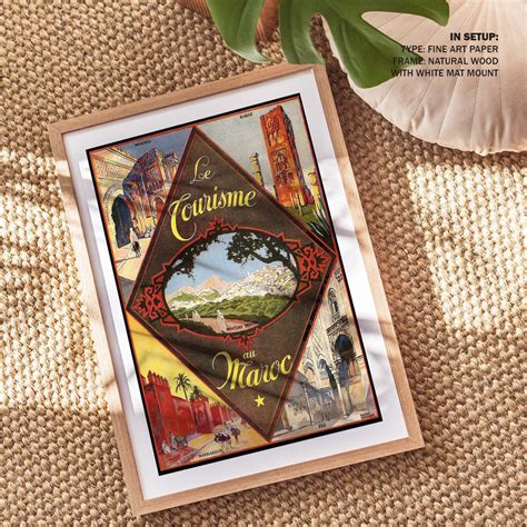 Buy Maroc Travel Poster Art & Prints Online India at Best Price ...