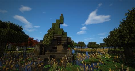 Image result for Minecraft Swamp Hut Tutorial