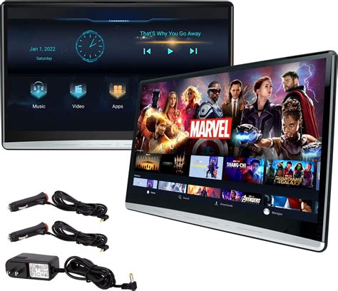 Amazon.com: Seventour 15.6 inch 4K Android Portable Car TV Headrest Monitor Tablet for Cars Back ...