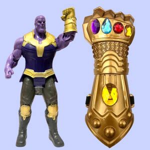 ZN STORE Avengers Action Figure Toy Set Thanos with Infinity Gauntlet ...