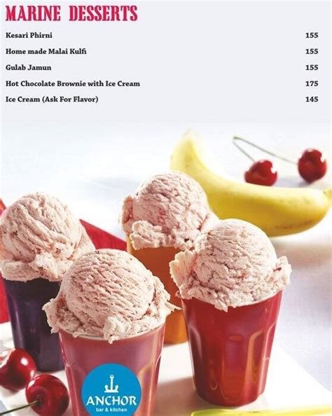 Menu at Anchor, Noida, R-2 Ganga Shopping Complex Sec 29