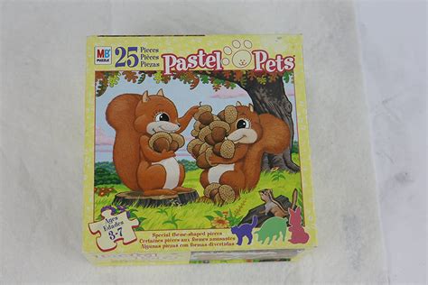 Pastel Pets - Squirrels 25 Piece Puzzle by Milton Bradley : Amazon.in ...