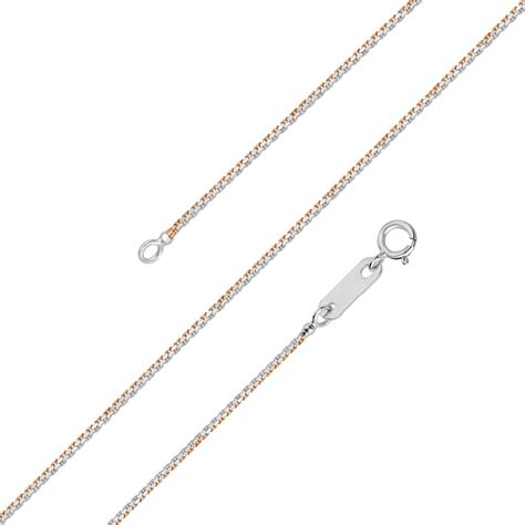 Buy Attractive Platinum and Rose Gold Chain PCH19007 Online at ORRA.