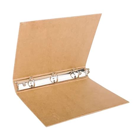 3 Ring Binder Folio 8.3x11.0in Retro Kraft Paper Style Strong Copper ...