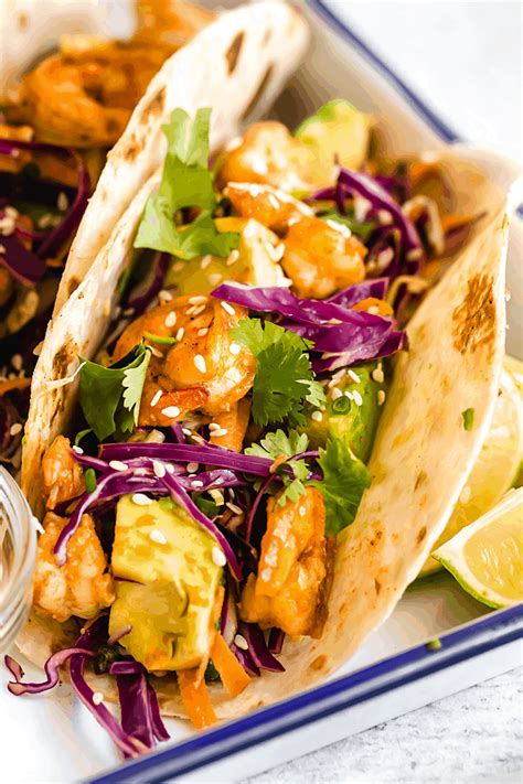 Shrimp Tacos with Asian Cabbage Slaw | Easy Weeknight Recipes
