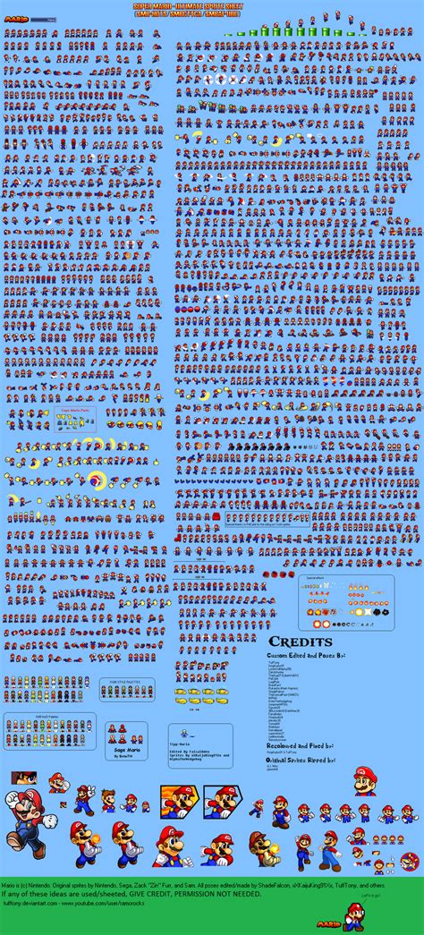 Mario - Ultimate Sprite Sheet by TuffTony on DeviantArt