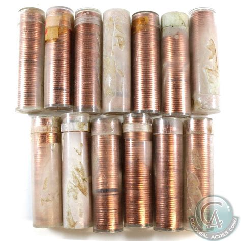 13x 1963, 1964, 1965 & 1966 Canada 1-cents Rolls in Plastic tubes. You ...
