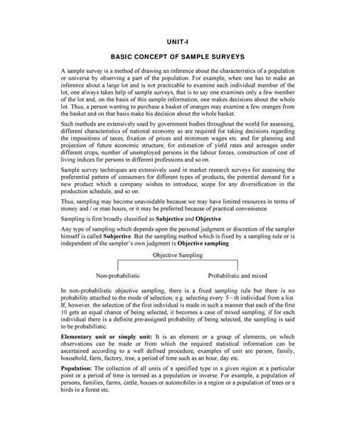 Statistics part 1 - 4th semester Kashmir University - U N I T -I BASI C ...