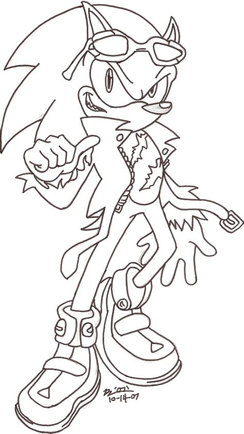 Scourage The Hedgehog - Free Coloring Pages