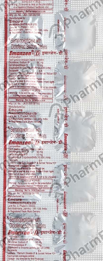 Seradic Strip Of 10 Tablets: Uses, Side Effects, Price & Dosage | PharmEasy