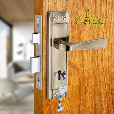 DOOR EYE Mortise Door Handle Set with Lock Body 3 Keys Lock, Bathroom ...