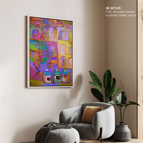 Buy Vibrant Streetscape, Abstract Painting Wall Art Online at Best ...