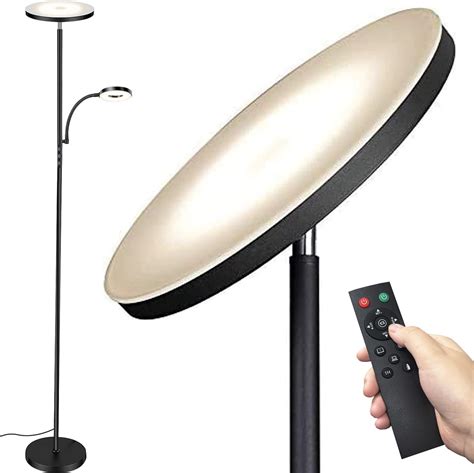 Dullas Uplight Floor Lamp, 30W 2800K-7000K LED Standing Uplighter Floor ...