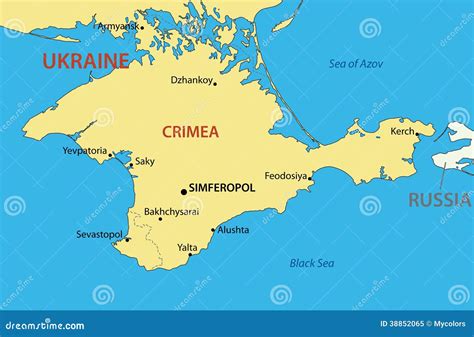 Crimea Map Vector Illustration | CartoonDealer.com #38583244