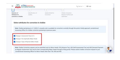 Challan Correction Request User Manual | Income Tax Department