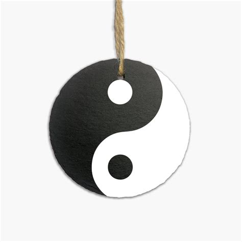 Zen Round Wall Hanging Slate: Yin Yang – Motivational Gifts