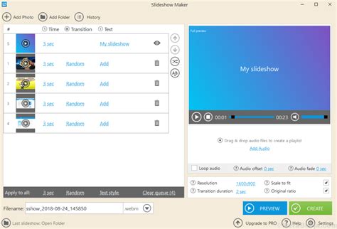 Windows Slideshow Maker Windows 1.0 的图像结果