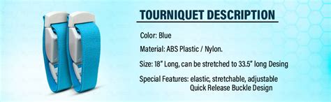 OTICA Medical Tourniquet Band for Blood Collection Adjustable Quick ...