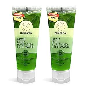 Nimbarka Neem Deep Purifying Face Wash Removes Impurities, Dead Skin ...