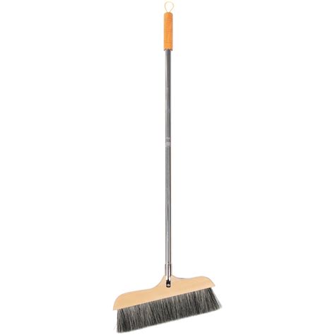 Mizh Wooden Broom Hardwood Floor Broom Soft Bristle Broom For Bedroom ...