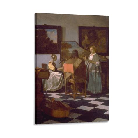 Johannes Vermeer Print Painting The Concert Poster Cool Artworks ...