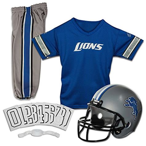 Kids Detroit Lions Football Uniform Set | Sports Hard Hats