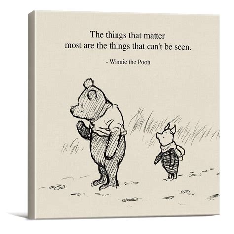 Classic Winnie the Pooh Quote Wall Art Decor Retro the Things That ...