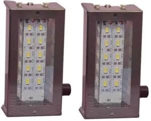 SHVETA Rechargeable 12 LED in Metal body( Set of 2 ) with 2 charger 2 ...