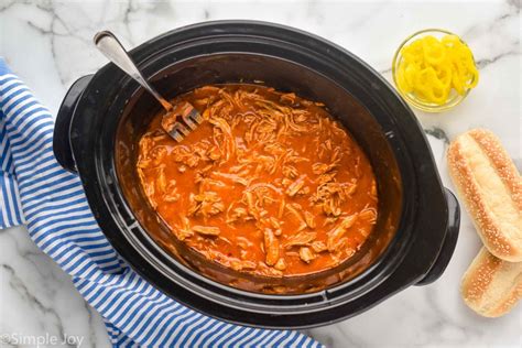 Crockpot Buffalo Chicken - Simple Joy