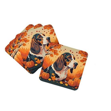 Carolines Treasures DAC1013FC 0.15 x 3.5 x 3.5 in. Basset Hound Fall ...