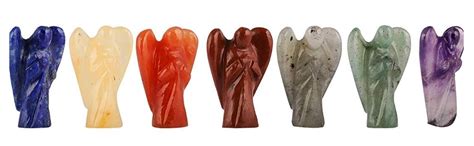 DHYANARSH Lucky Agate Chakra Angels -Reiki Healing Crystals Stones ...