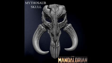 STL file 3D PRINTABLE MYTHOSAUR SKULL - THE MANDALORIAN STAR WARS ...