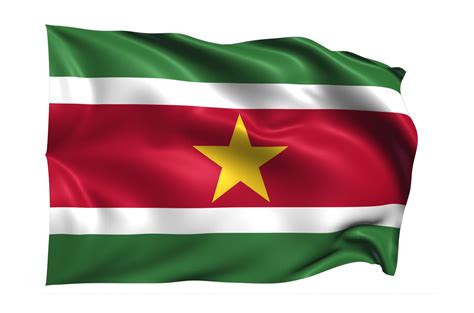 Suriname Waving flag Realistic Transparent Background 15309571 PNG