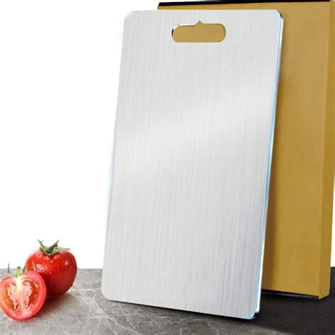 Wooden Twist Convoy Extra Large Stainless Steel Chopping Board Food Gr ...