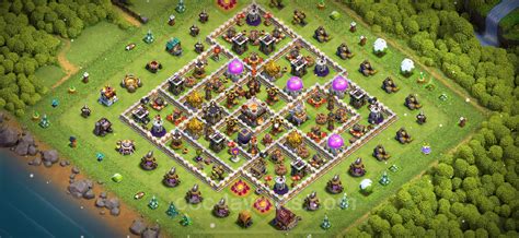 Base TH11 with Link, Hybrid Max Levels 2024 - Town Hall Level 11 Base ...