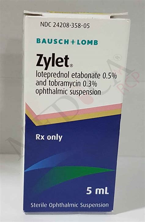 Medica RCP |Zylet Eye Drops | Indications | Side Effects | Composition | Route | all.price ...